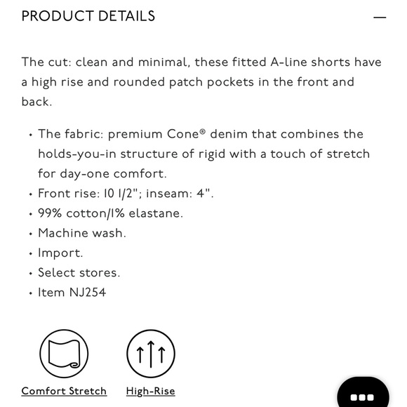 Madewell The Denim Elliot Dark Patch Pocket Jean Shorts - Picture 15 of 15